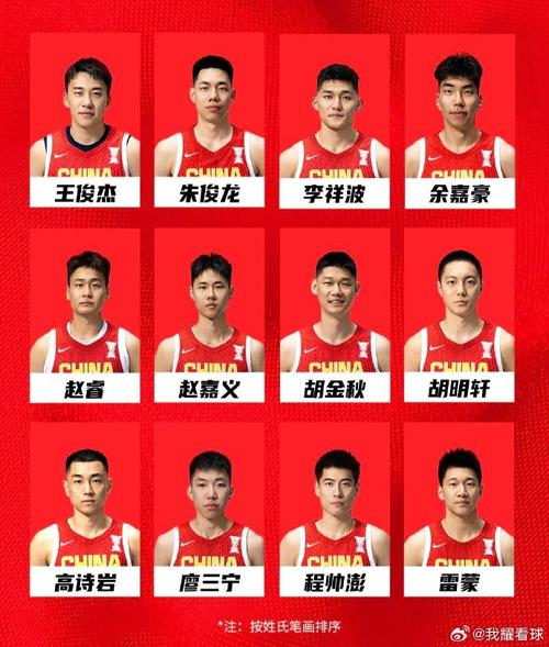 篮球国家队 名单