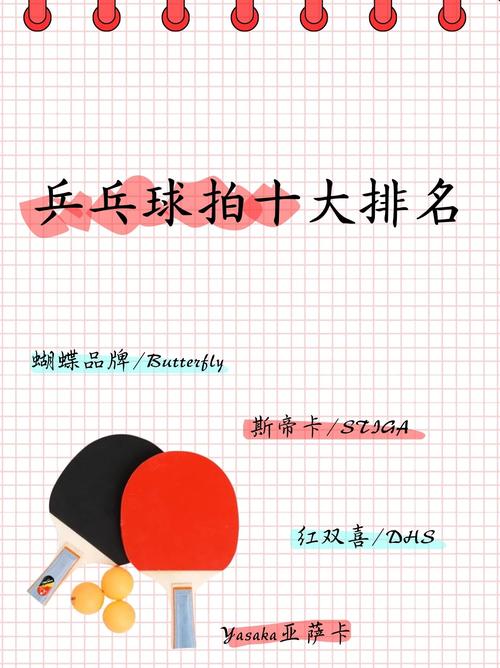 乒乓球的牌子排名