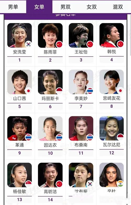 中国国家羽毛球队队员有哪些