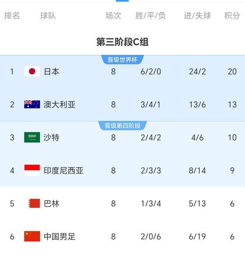 世界杯预选赛战况