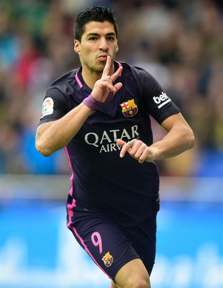 苏亚雷斯十大进球