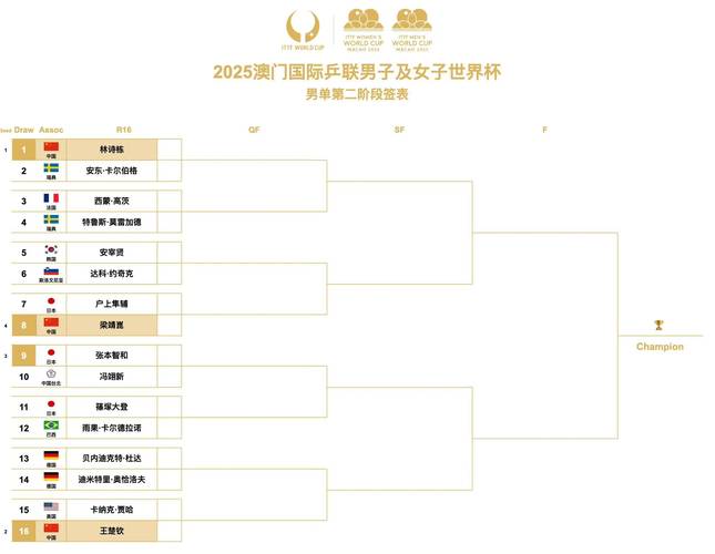 世界杯16强名单