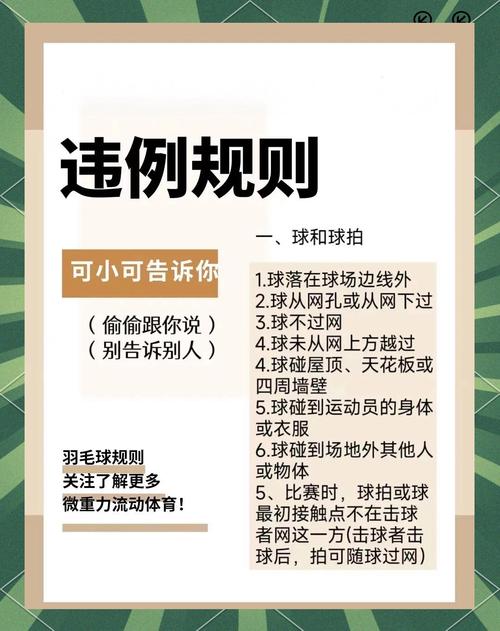 羽毛球比赛规则有哪些