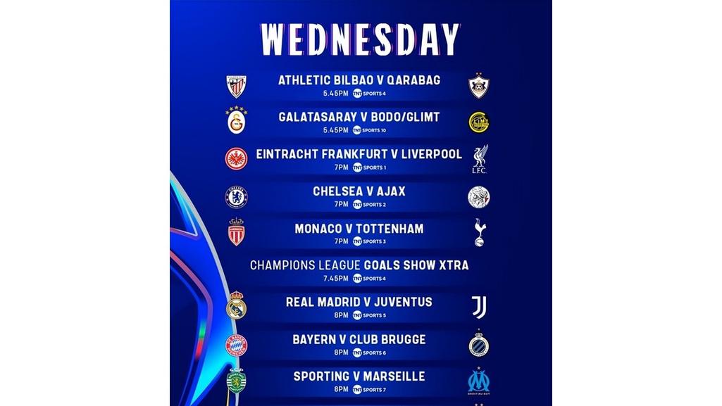 欧冠皇马对切尔西比赛时间表