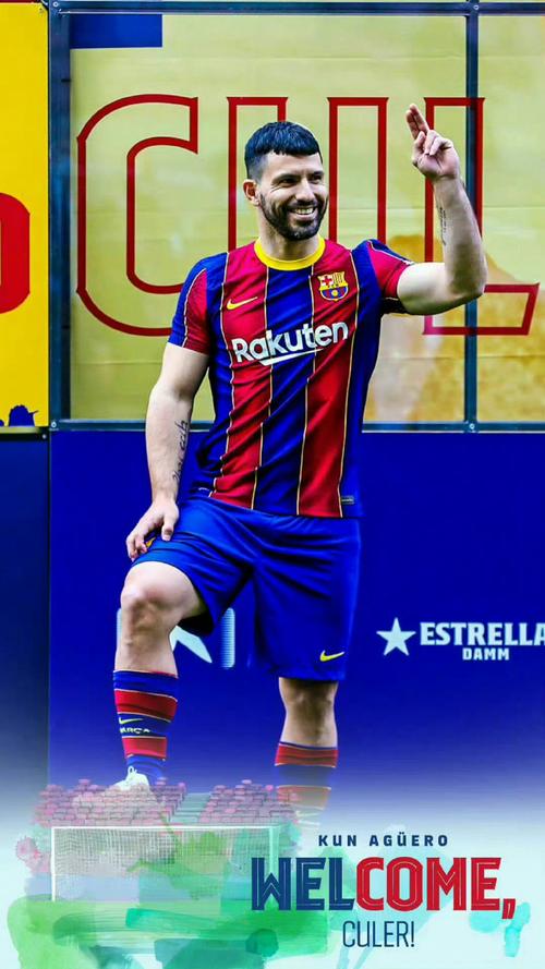 阿圭罗加盟巴萨穿几号