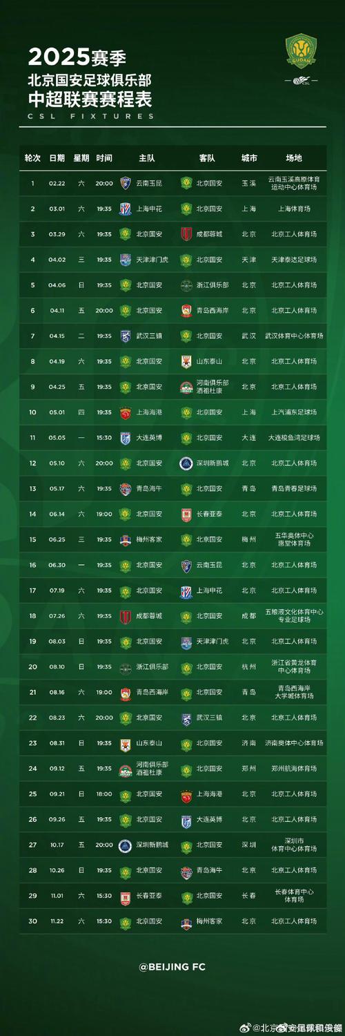 2020中超赛程表：激情四溢的赛场，我们来了！